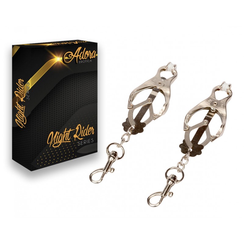 Adora Japanese Clover Nipple Clamps with Clips